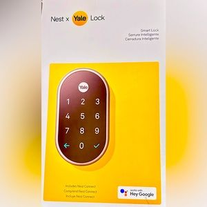 The Nest Yale lock, brand NEW, open box. Get alerts on your phone, great lock